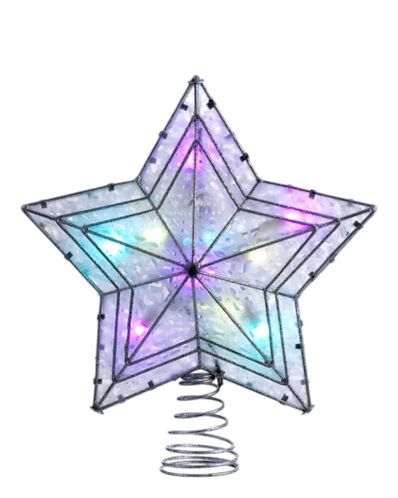 Color Changing Star Lighted Tree Topper