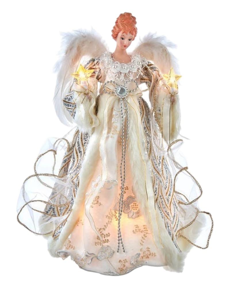 Angel Tree Topper 14" Gold and Silver
