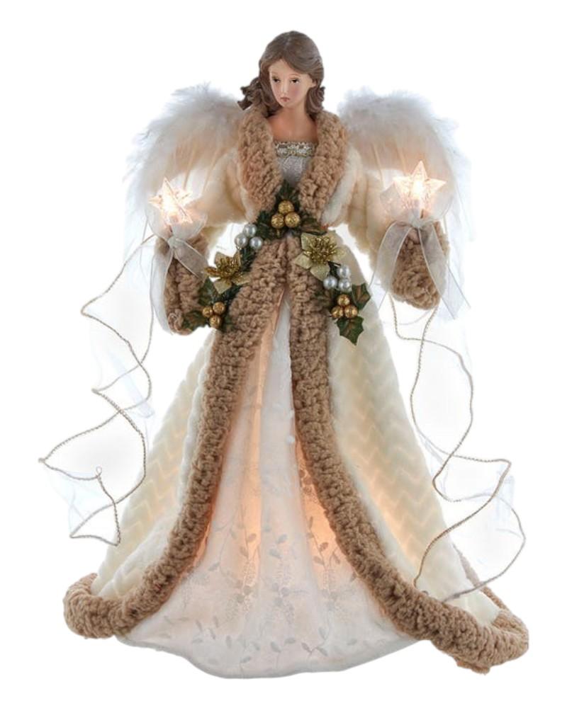 Natural Angel Tree Topper 16"