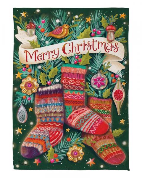 Garden Flag Sock Ornaments