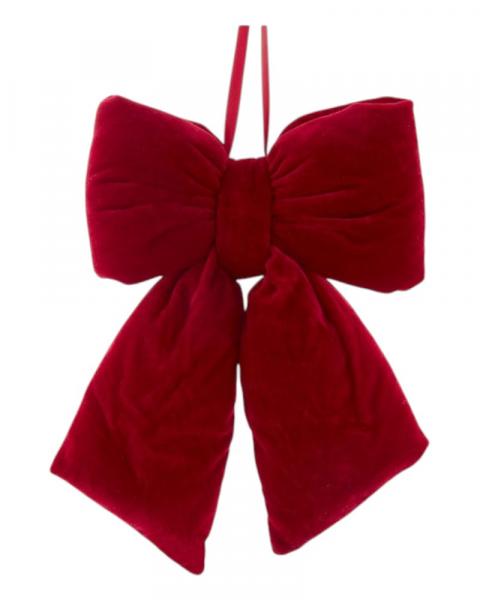 Bow With Hanger 12" Burgundy