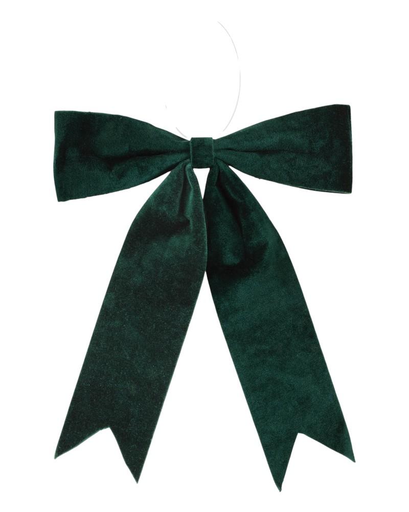 Bow Ornament 16" Dk. Green