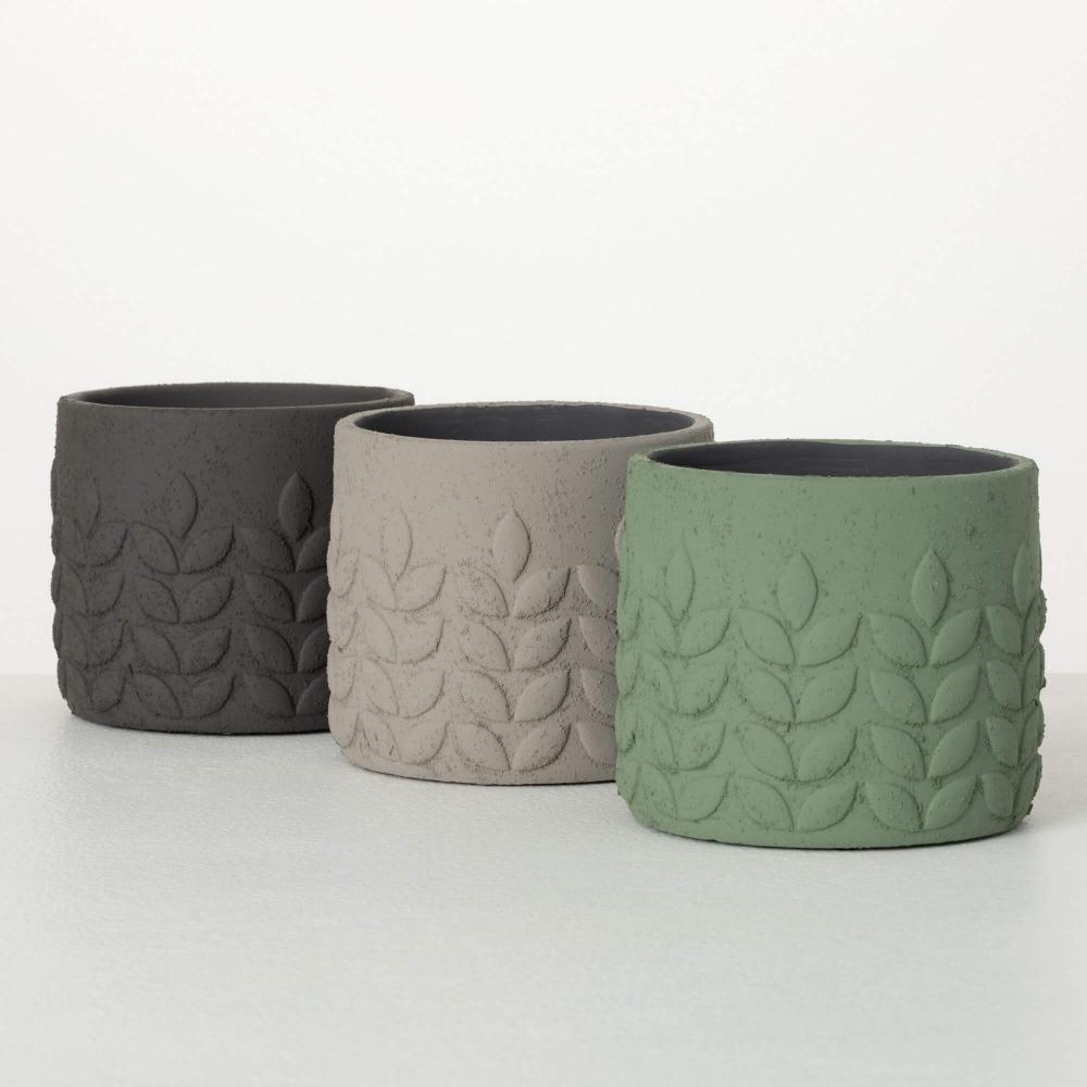 Modern Leaf Pot 5.25" Assorted