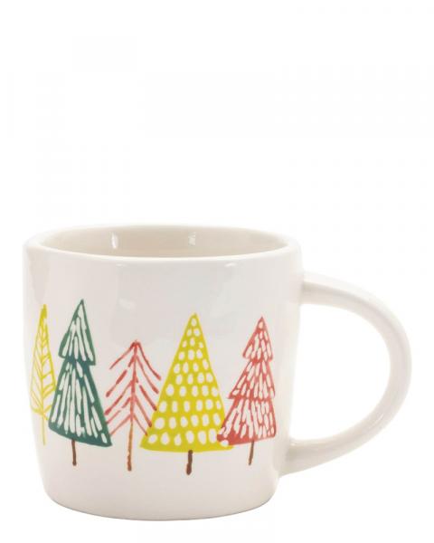Mug With Tree Pattern Ceramic