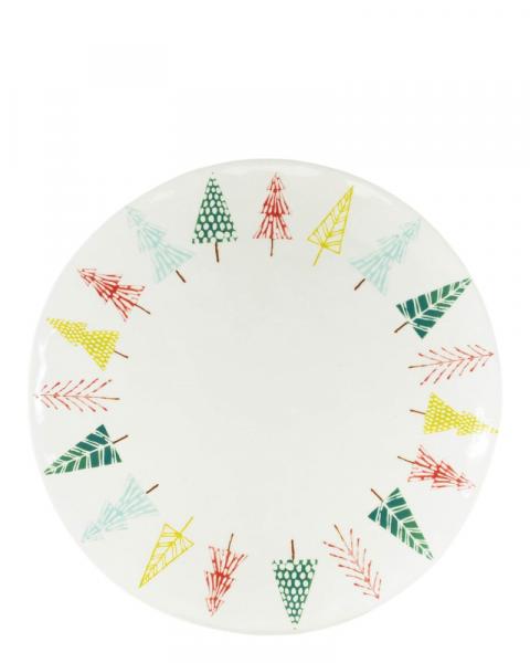 Platter With Tree Pattern 11"