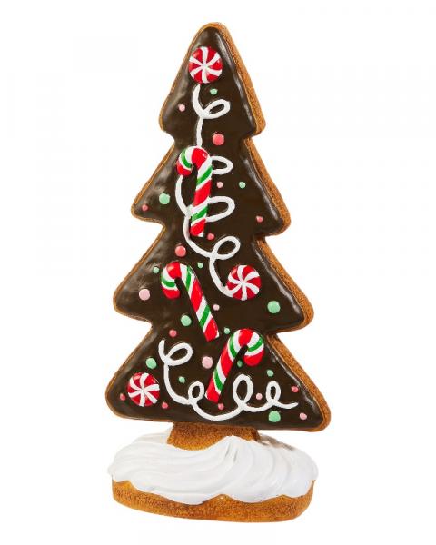 Frosted Gingerbread Tree 14"