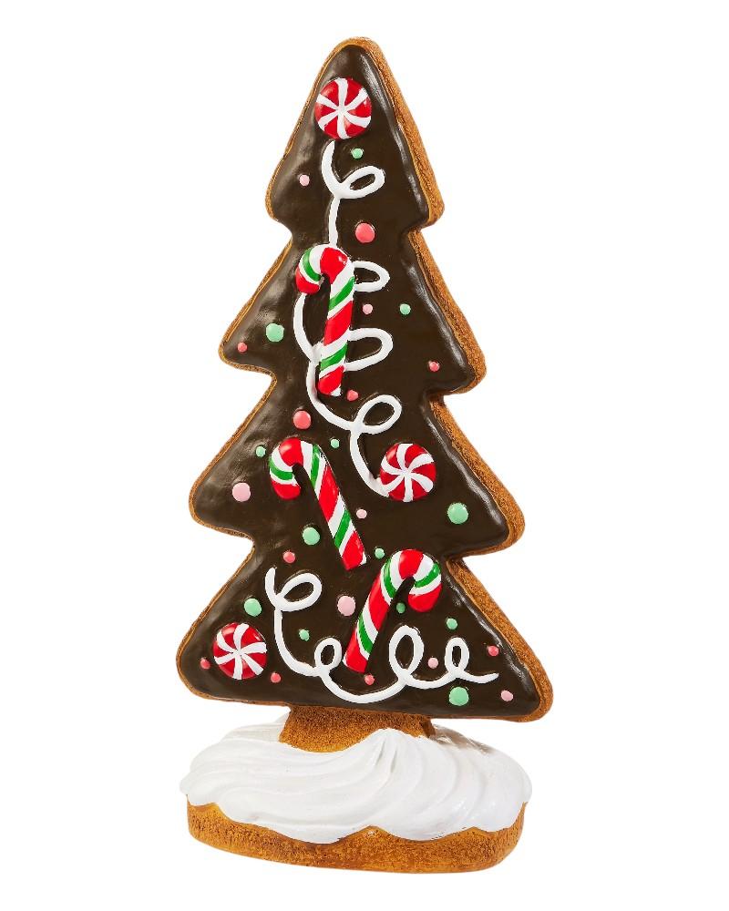 Frosted Gingerbread Tree 14"