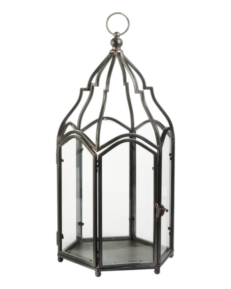 Cathedral Lantern 22.5" Black