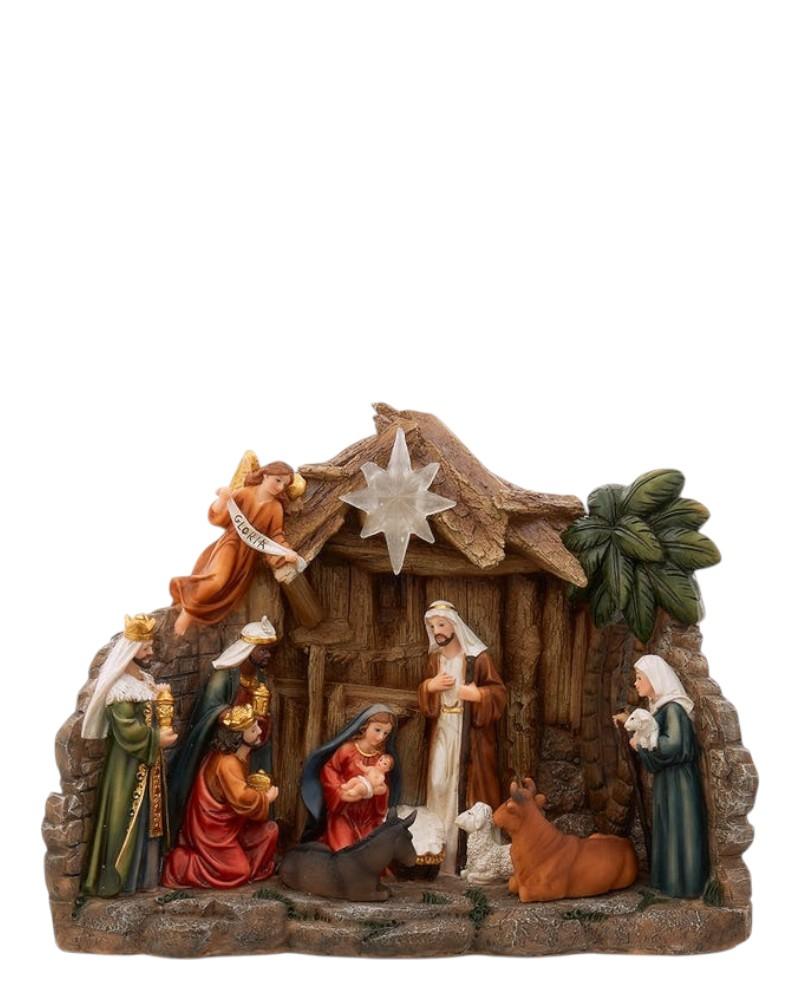 Light Up Nativity Scene 10" LED