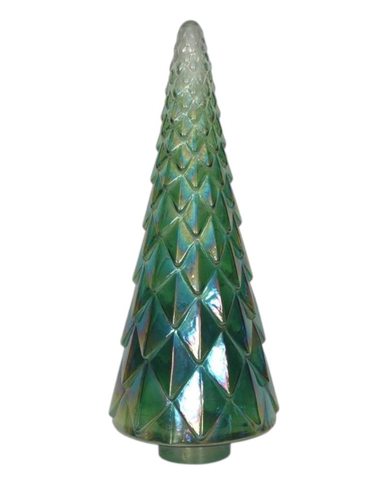 Faceted Tree 24" Green Ombre