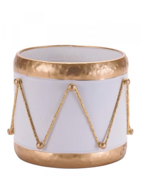 Drum Container 5.25" White