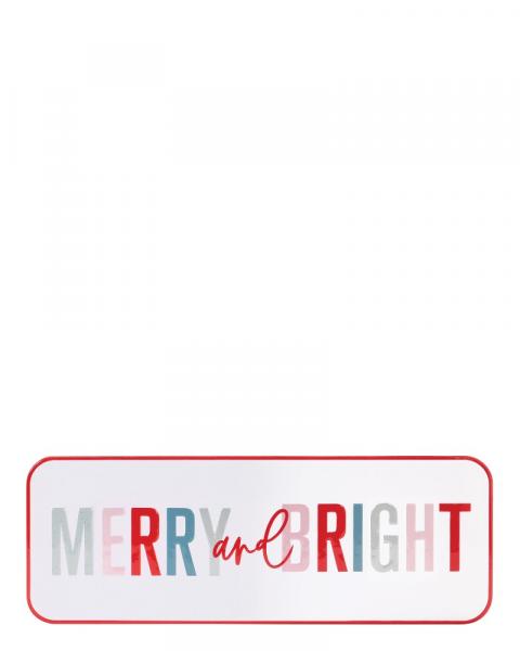 Merry & Bright Wall Sign 22"
