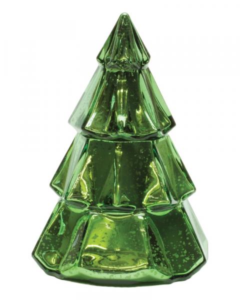 LED Tree Candle 7.5" Green