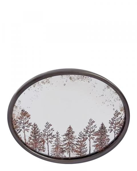 Mirror Metal/Glass Trees 10"