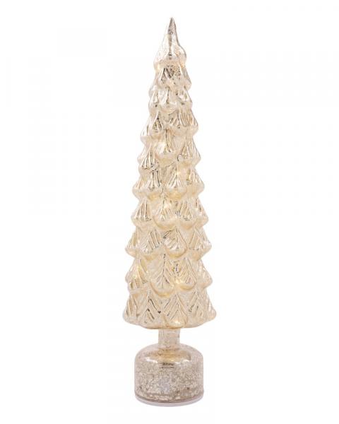 LED Tree 19" Glass Gold