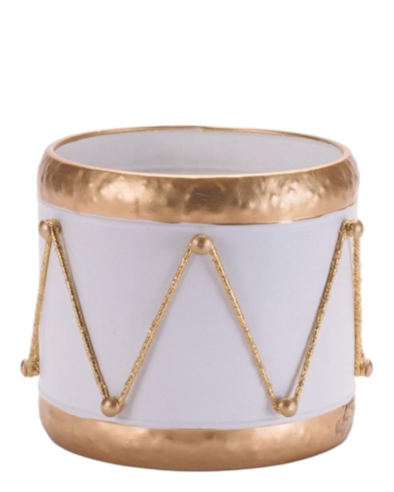 Drum Container 5.25" White