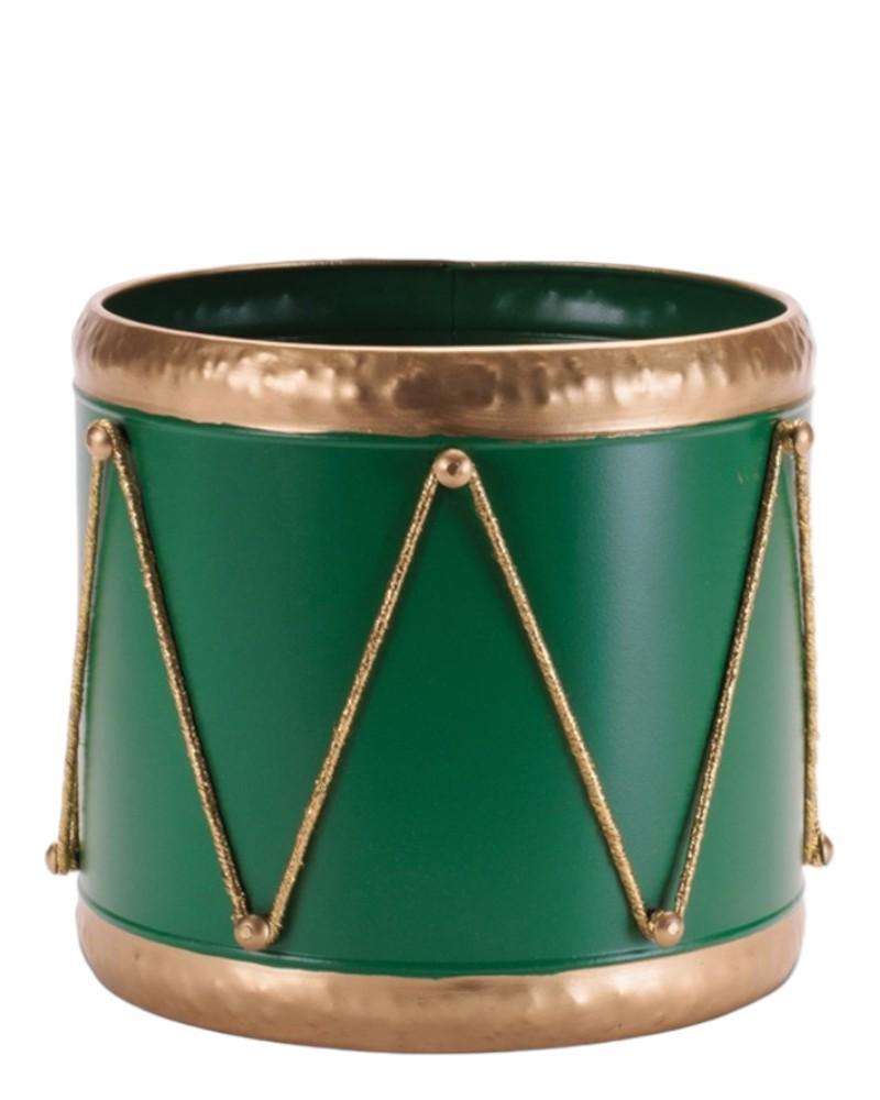 Drum Container 7" Green