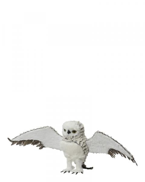 Artificial Fur Owl 9.45" Grey