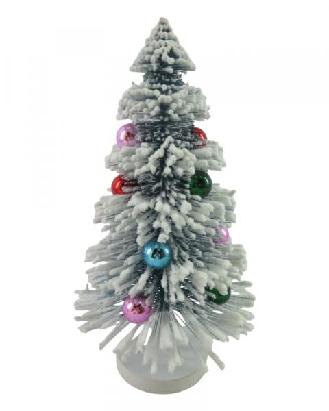 Bottlebrush Tree Flocked 10"