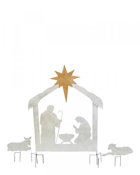 Nativity Metal Yard Set of 3