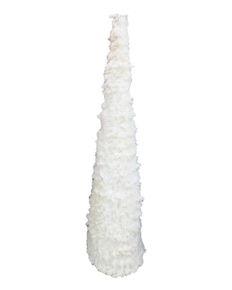 Fuzzy Cone Tree 30.5" Cream
