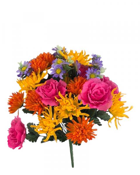 Rose/pom/daisy Bush Spring Mel