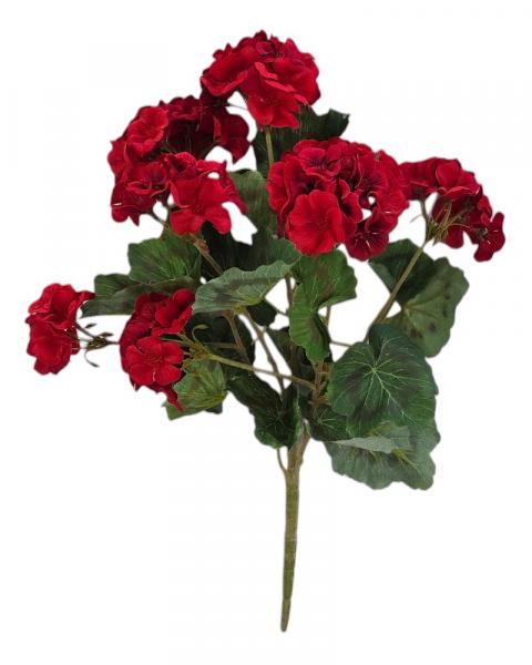 18" Geranium Bush X7 Red
