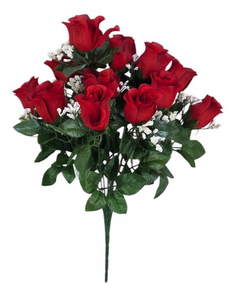 Rosebud Bush X12 W/gyp Jackred