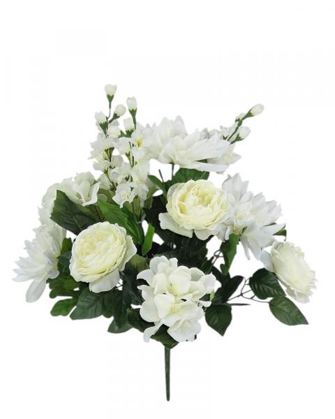 Dahlia/hyd/del Bush White