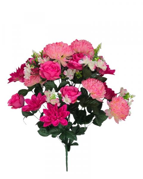 Dahlia/mum/rose Bush Pink/Mag