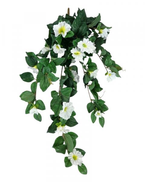 Petunia Hng Bush 33" Uv White