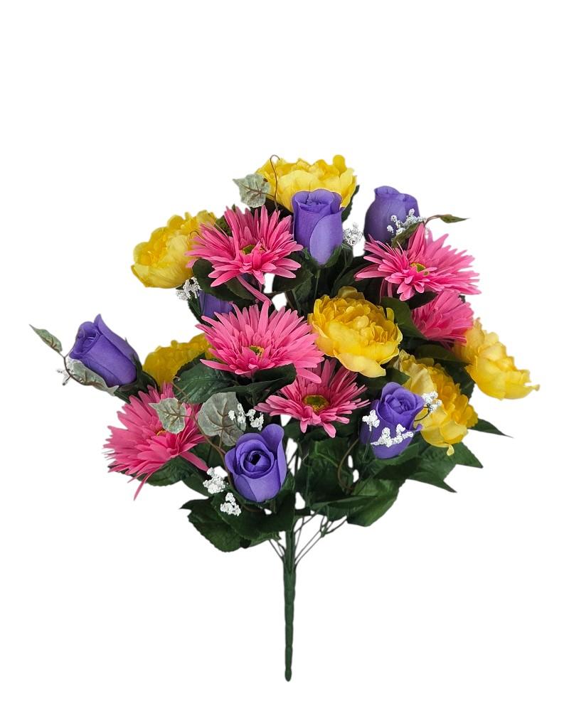 Peony/daisy/rose Bush Multi Spring