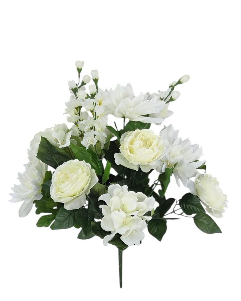 Dahlia/hyd/del Bush White