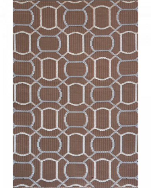 5 ft x 8 ft Mad Mat Sienna Oblong Brick