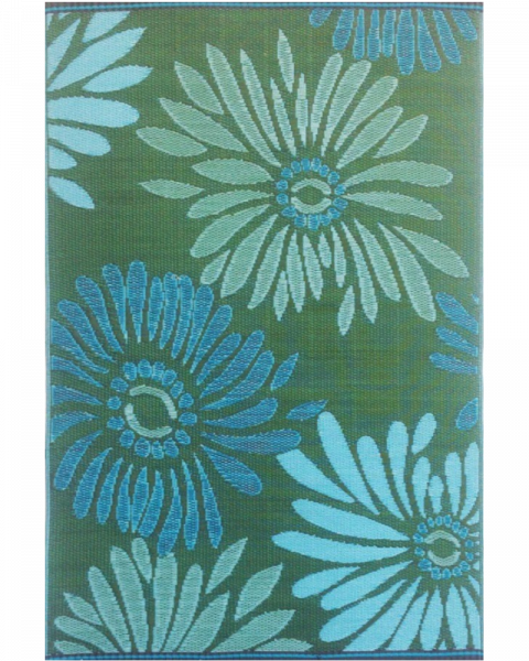 8 ft x 10 ft Mad Mat Aqua/Green Mix