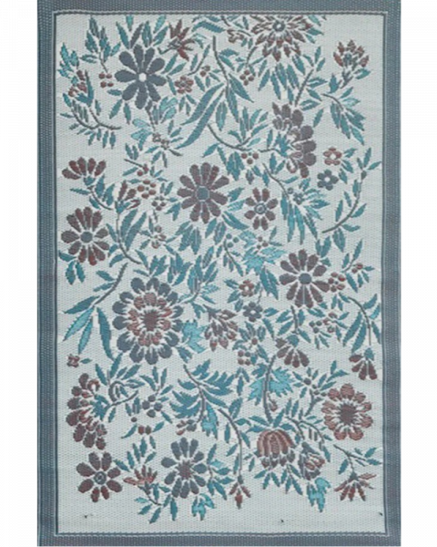 6 ft x 9 ft Mad Mat Stone Wildflowers