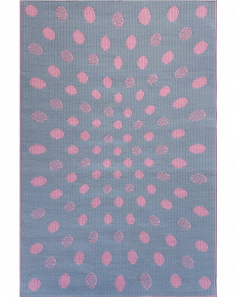 4 ft x 6 ft Mad Mat Pink/Green Crazy Dots