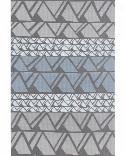 5 ft x 8 ft Mad Mat Grey Zig Zag