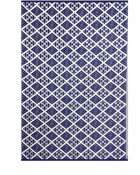 5 ft x 8 ft Mad Mat Blue/White Scotch