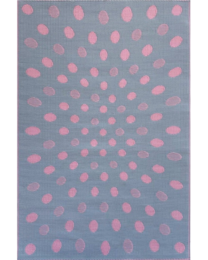 4 ft x 6 ft Mad Mat Pink/Green Crazy Dots