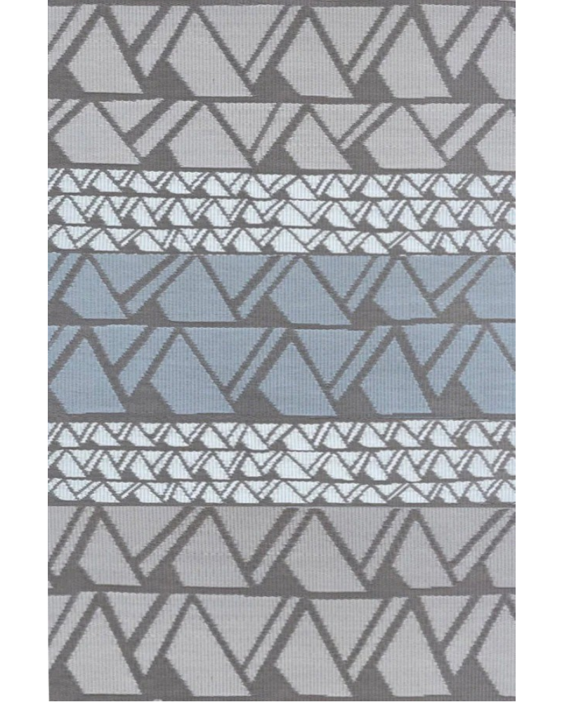 6 ft x 9 ft Mad Mat Grey Zig Zag