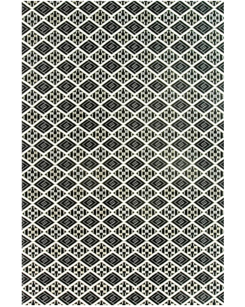 8 ft x 30 in Mad Mat Runner Black/White Scotch