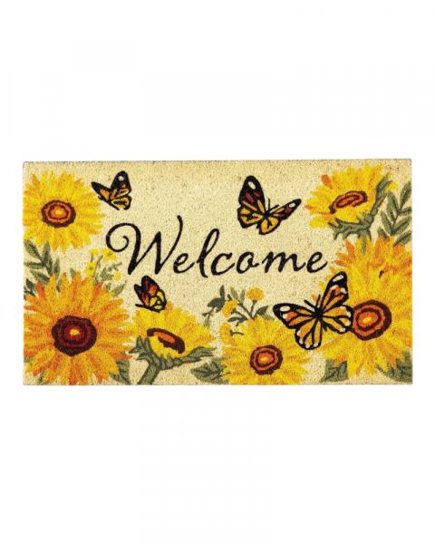 Coir Mat Butterfly Glow