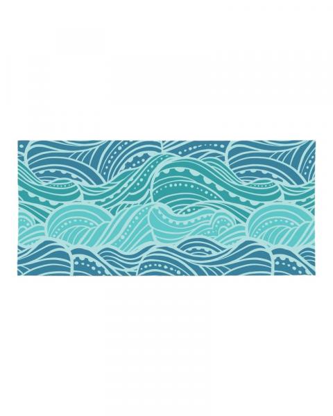 Sassafras Mat Coastal Waves Blue