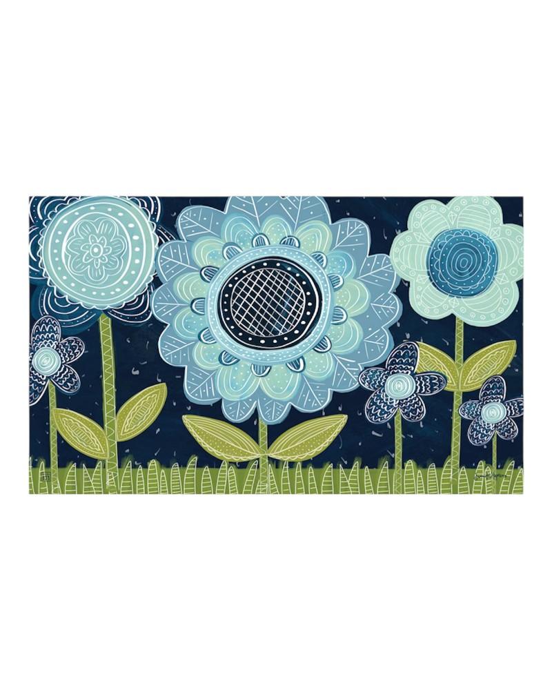 Matmate Blue Flowers