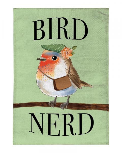 Garden Flag Bird Nerd