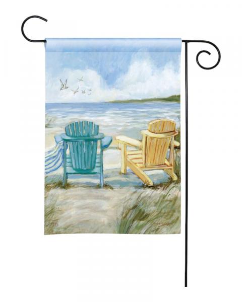 Garden Flag Chairs On Beach