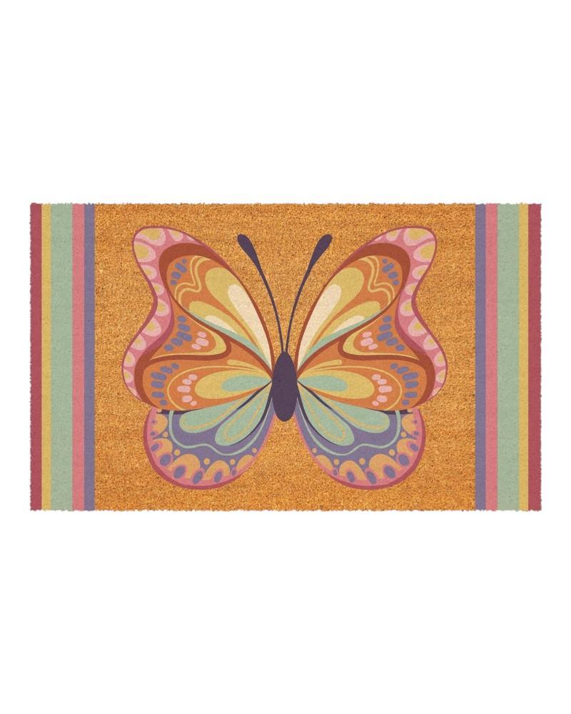 Coir Mat Radiant Butterfly 30x18