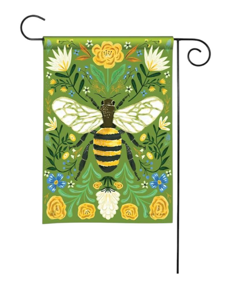Garden Flag Deco Bee