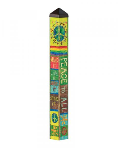 Art Pole 40" Peace & Love